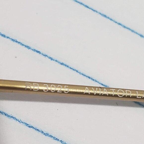 RAY-BAN Made in Italy RB3025 Aviator Large Metal 112/19 58-14mm 3N Sunglasses - Picture 14 of 16